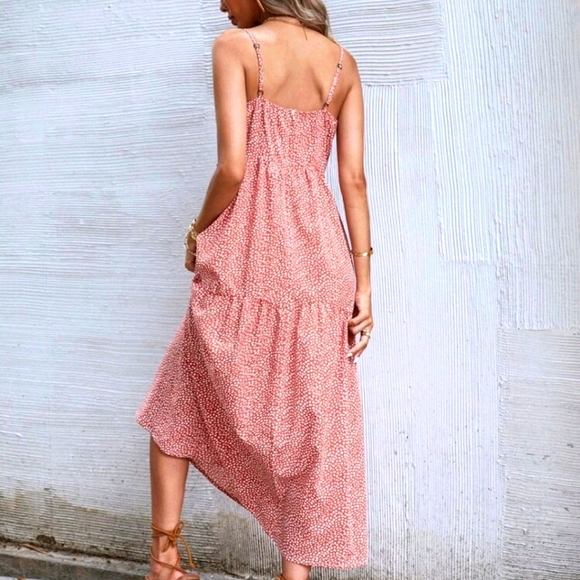 πBoho Dusty Pink Print Cami Dressπ - Picture 5 of 5